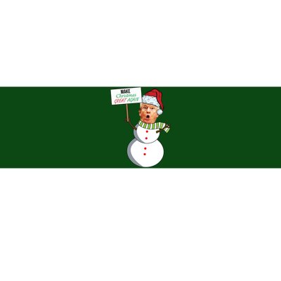 Make Christmas Great Again Trump Snowman Bumper Sticker