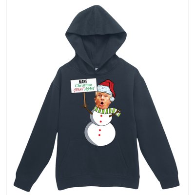 Make Christmas Great Again Trump Snowman Urban Pullover Hoodie