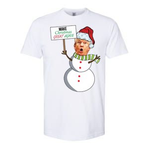 Make Christmas Great Again Trump Snowman Softstyle CVC T-Shirt