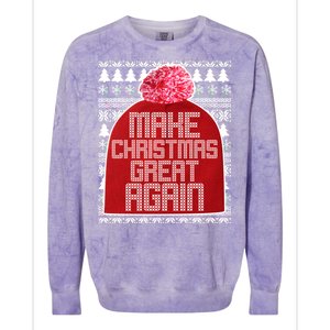 Make Christmas Great Again Ugly Christmas Sweater Design Colorblast Crewneck Sweatshirt