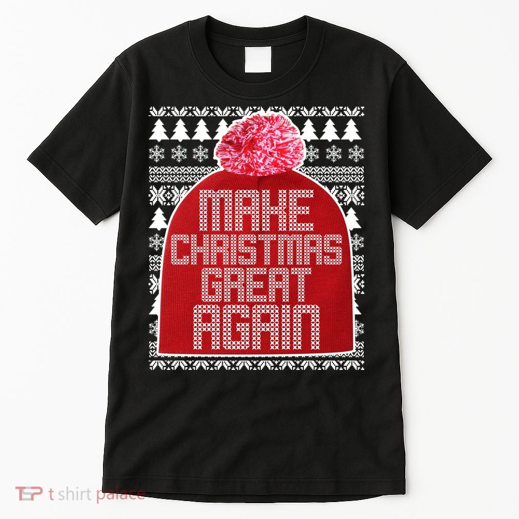 Make Christmas Great Again Ugly Christmas Sweater Design Tall T-Shirt