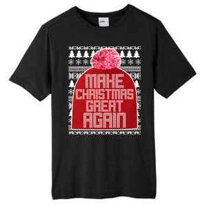 Make Christmas Great Again Ugly Christmas Sweater Design Tall Fusion ChromaSoft Performance T-Shirt