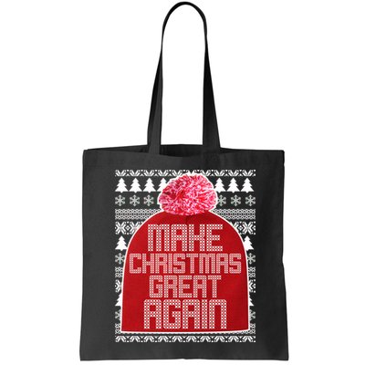 Make Christmas Great Again Ugly Christmas Sweater Design Bag