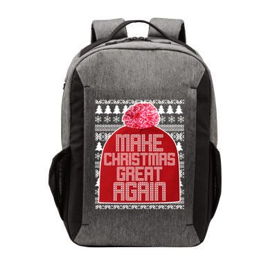 Make Christmas Great Again Ugly Christmas Sweater Design Vector Backpack