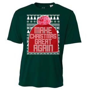 Make Christmas Great Again Ugly Christmas Sweater Design Cooling Performance Crew T-Shirt