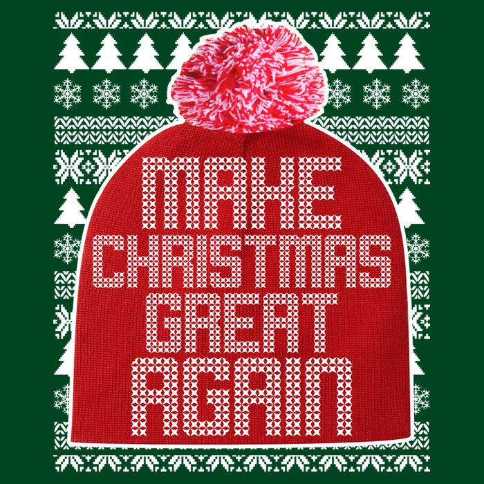Make Christmas Great Again Ugly Christmas Sweater Design Cooling Performance Crew T-Shirt