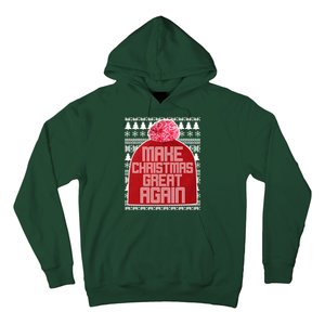 Make Christmas Great Again Ugly Christmas Sweater Design Hoodie