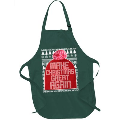 Make Christmas Great Again Ugly Christmas Sweater Design Apron