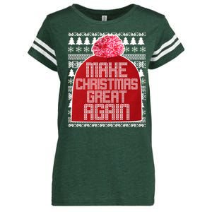 Make Christmas Great Again Ugly Christmas Sweater Design Enza Ladies Jersey Football T-Shirt