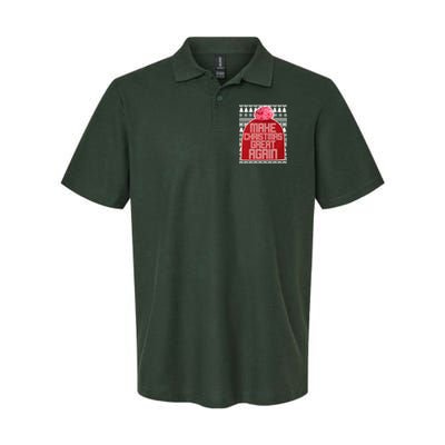 Make Christmas Great Again Ugly Christmas Sweater Design Polo