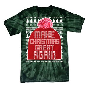 Make Christmas Great Again Ugly Christmas Sweater Design Tie-Dye T-Shirt