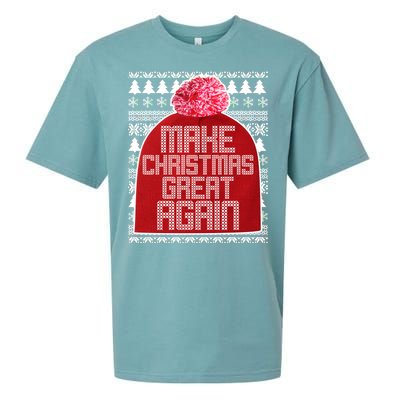 Make Christmas Great Again Ugly Christmas Sweater Design Sueded Cloud Jersey T-Shirt