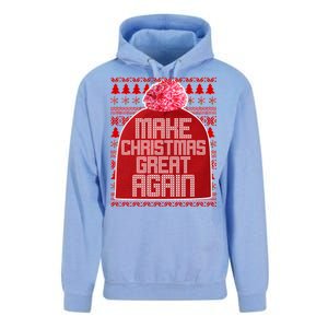 Make Christmas Great Again Ugly Christmas Sweater Design Unisex Surf Hoodie