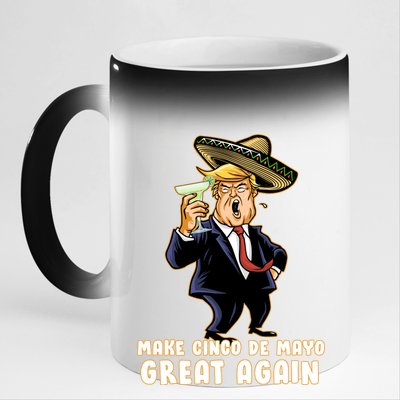 Make Cinco De Mayo Great Again 11oz Black Color Changing Mug