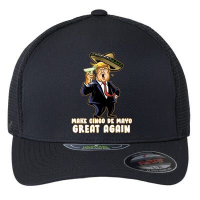 Make Cinco De Mayo Great Again Flexfit Unipanel Trucker Cap