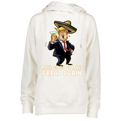 Make Cinco De Mayo Great Again Womens Funnel Neck Pullover Hood