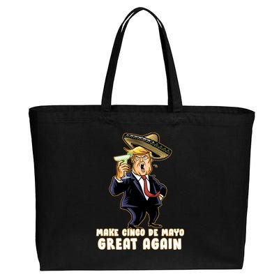 Make Cinco De Mayo Great Again Cotton Canvas Jumbo Tote