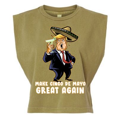 Make Cinco De Mayo Great Again Garment-Dyed Women's Muscle Tee