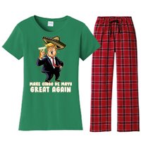 Make Cinco De Mayo Great Again Women's Flannel Pajama Set