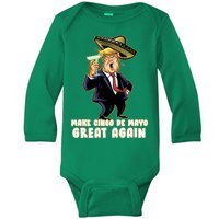 Make Cinco De Mayo Great Again Baby Long Sleeve Bodysuit