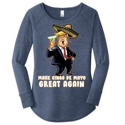 Make Cinco De Mayo Great Again Women's Perfect Tri Tunic Long Sleeve Shirt