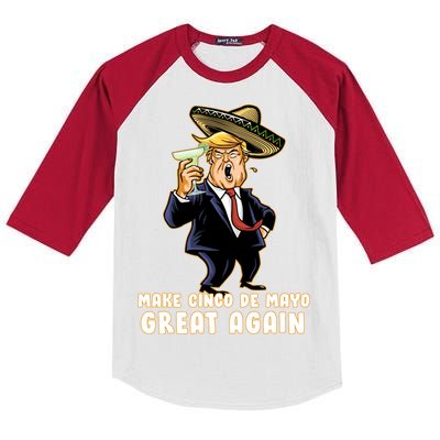 Make Cinco De Mayo Great Again Kids Colorblock Raglan Jersey