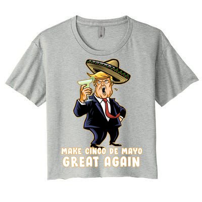 Make Cinco De Mayo Great Again Women's Crop Top Tee