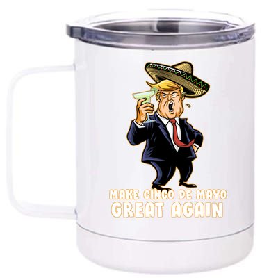 Make Cinco De Mayo Great Again 12 oz Stainless Steel Tumbler Cup