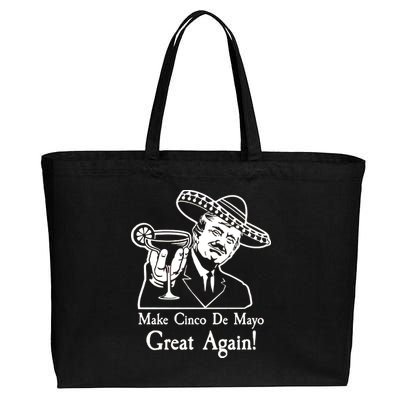 Make Cinco De Mayo Great Again President Donald Trump Cotton Canvas Jumbo Tote