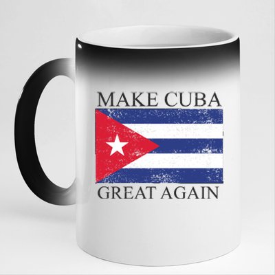 Make Cuba Great Again Cuban Flag 11oz Black Color Changing Mug