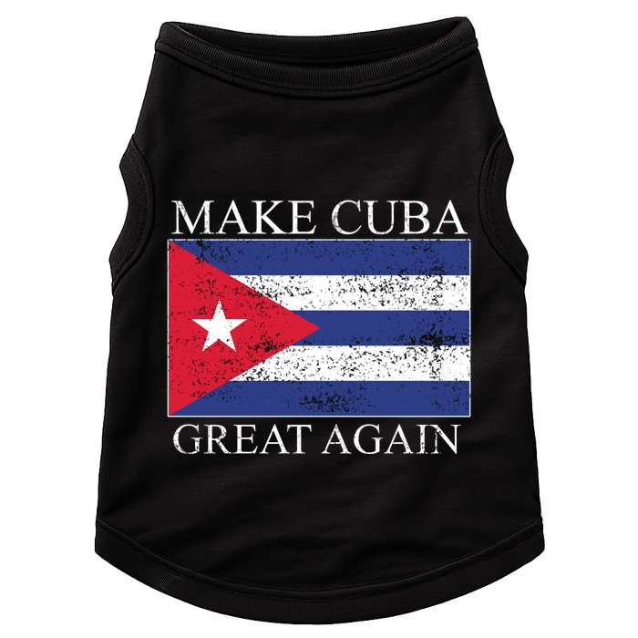 Make Cuba Great Again Cuban Flag Doggie Tank
