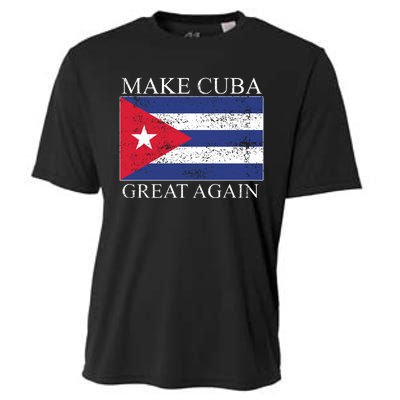 Make Cuba Great Again Cuban Flag Cooling Performance Crew T-Shirt