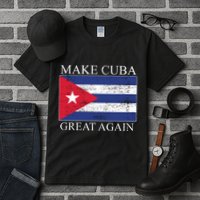 Make Cuba Great Again Cuban Flag Tall T-Shirt
