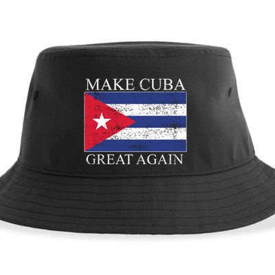 Make Cuba Great Again Cuban Flag Sustainable Bucket Hat