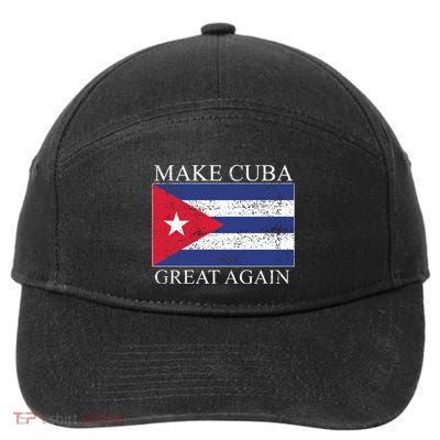 Make Cuba Great Again Cuban Flag 7-Panel Snapback Hat
