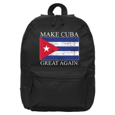Make Cuba Great Again Cuban Flag 16 in Basic Backpack