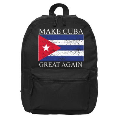 Make Cuba Great Again Cuban Flag 16 in Basic Backpack