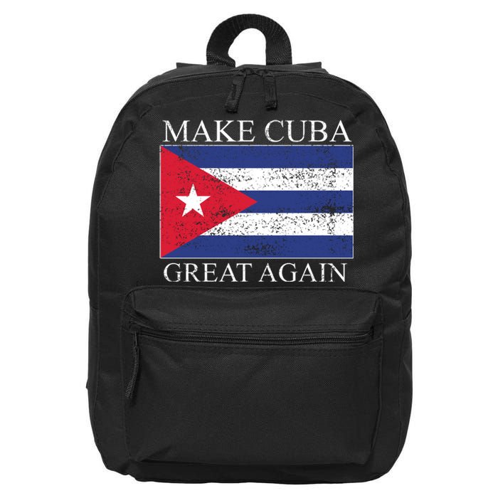 Make Cuba Great Again Cuban Flag 16 in Basic Backpack