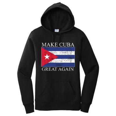 Make Cuba Great Again Cuban Flag Women's Pullover Hoodie