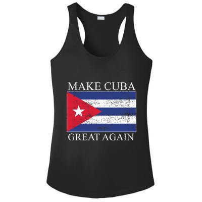 Make Cuba Great Again Cuban Flag Ladies PosiCharge Competitor Racerback Tank