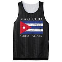 Make Cuba Great Again Cuban Flag Mesh Reversible Basketball Jersey Tank