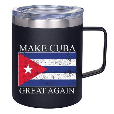 Make Cuba Great Again Cuban Flag 12oz Stainless Steel Coffee Mug
