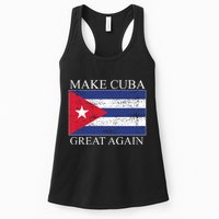 Make Cuba Great Again Cuban Flag Womens Tank Top