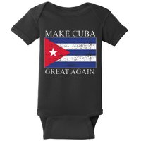 Make Cuba Great Again Cuban Flag Baby Bodysuit