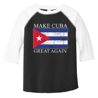 Make Cuba Great Again Cuban Flag Toddler Fine Jersey T-Shirt