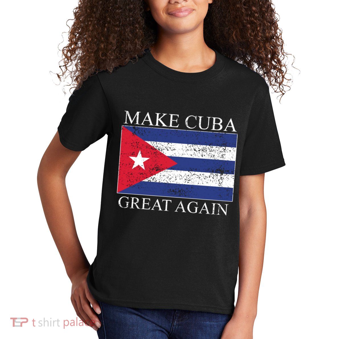 Make Cuba Great Again Cuban Flag Kids T-Shirt
