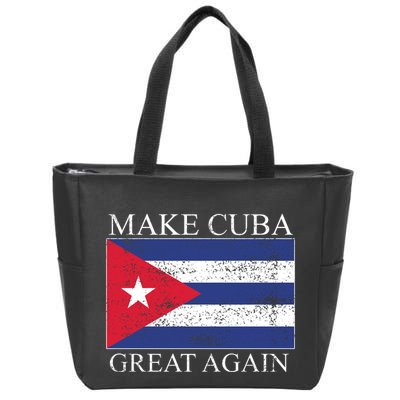 Make Cuba Great Again Cuban Flag Zip Tote Bag