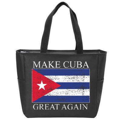 Make Cuba Great Again Cuban Flag Zip Tote Bag