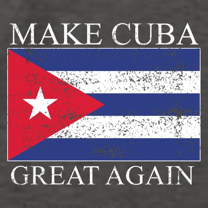 Make Cuba Great Again Cuban Flag Vector Backpack