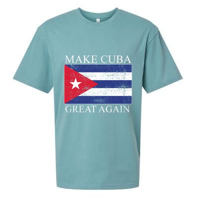 Make Cuba Great Again Cuban Flag Sueded Cloud Jersey T-Shirt